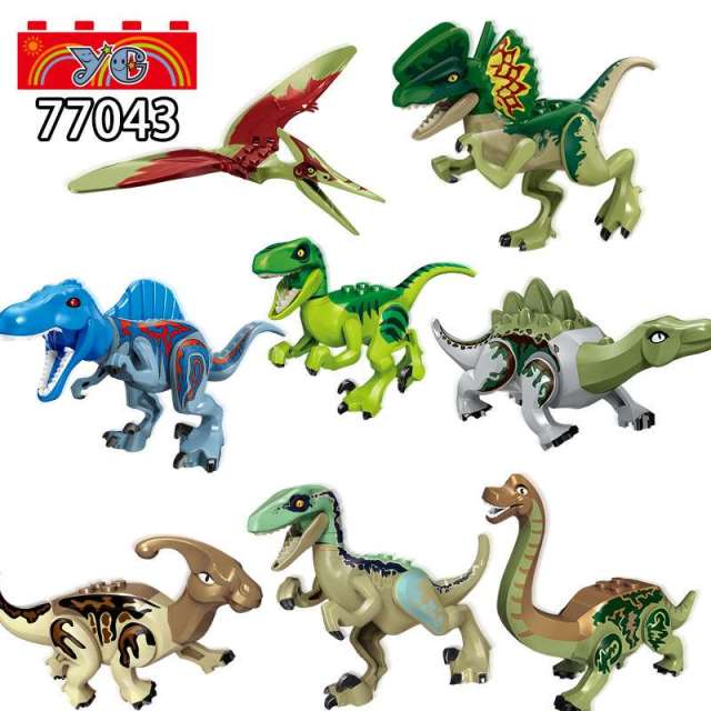 77043 lego dinosaur Tyrannosaurus pterosaur sets minifigures juguetes mini toys building blocks sets Toys for kids
