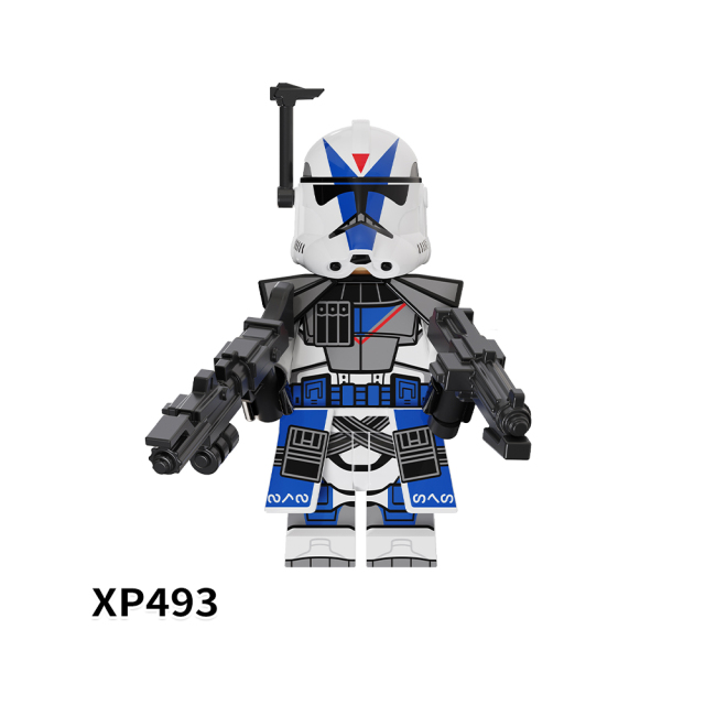 KT1064 Star War Movie Character Echo Fives Kix Tup Jesse Hardcase Dogma Rex Mini Bricks Building Block Figure Kids Educational Toys Juguete