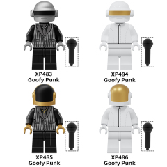 KT1063  Famous French Rock Band Goofy Punk Sinber Minifigs Building Blocks Figures Collection Gift For Children Toys