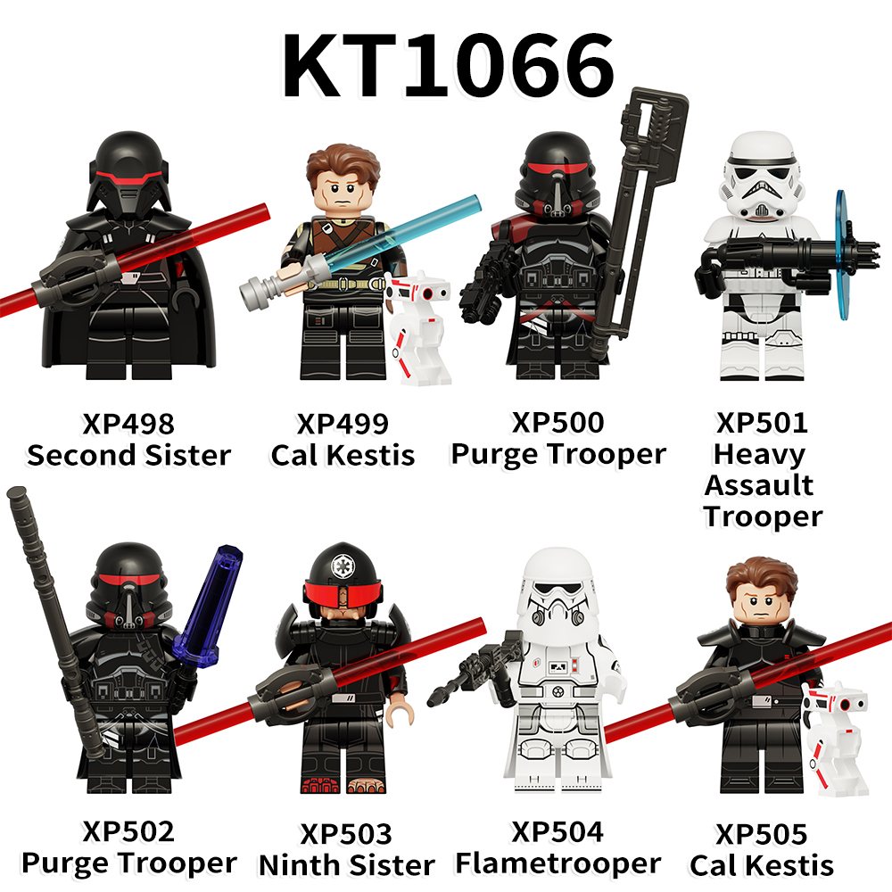 KT1066 Star War Movie Character Cal Kestis Purge Trooper Heavy Assault Trooper Ninth Sister Wars Mini Bricks Building Block Figure Kids Educational Toys Juguete