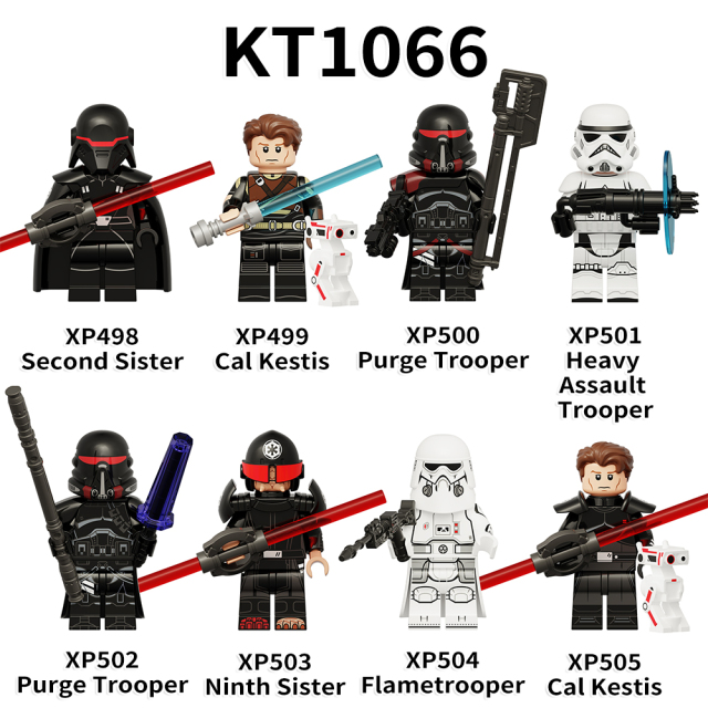 KT1066 Star War Movie Character Cal Kestis Purge Trooper Heavy Assault Trooper Ninth Sister Wars Mini Bricks Building Block Figure Kids Educational Toys Juguete