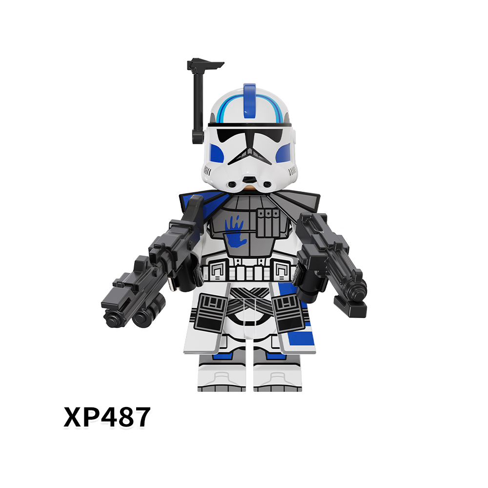 KT1064 Star War Movie Character Echo Fives Kix Tup Jesse Hardcase Dogma Rex Mini Bricks Building Block Figure Kids Educational Toys Juguete