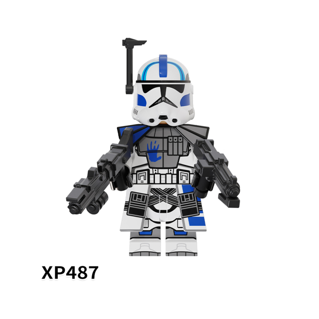 KT1064 Star War Movie Character Echo Fives Kix Tup Jesse Hardcase Dogma Rex Mini Bricks Building Block Figure Kids Educational Toys Juguete