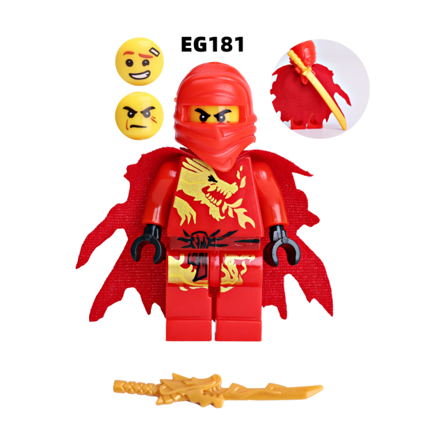 EG181-186 Anime Lego Ninjago: Masters of Spinjitzu mini figures juguetes mini toys building blocks sets Toys for kids