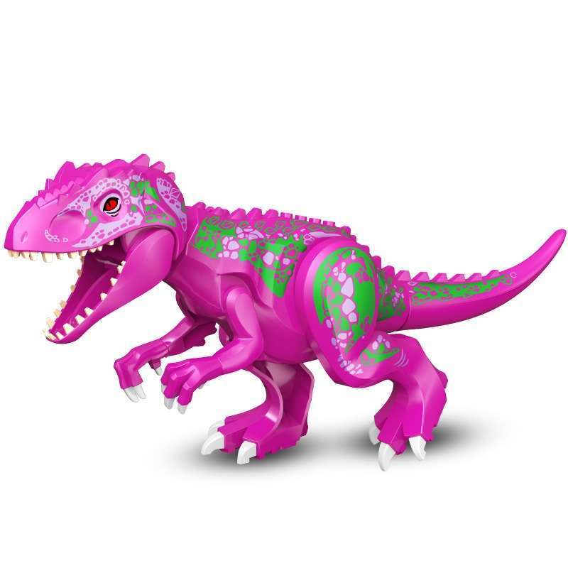 MG1173 Red Tyrannosaurus Rex Big Dinosaur Minifigures Juguetes Mini Building Blocks Sets Children Toys For Kids