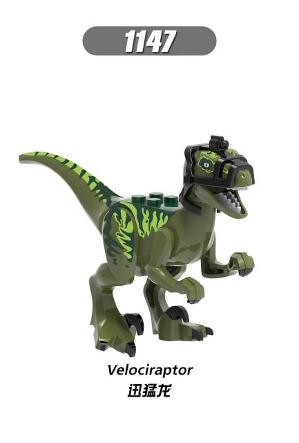 XH1147 Velociraptor Minifigures Juguetes Mini Toys Building Blocks Sets Toys For Kids