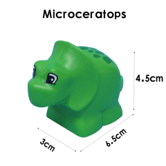 YM039A Green Triceratops Minifigures Juguetes Mini Toys Building Blocks Sets Toys For Kids