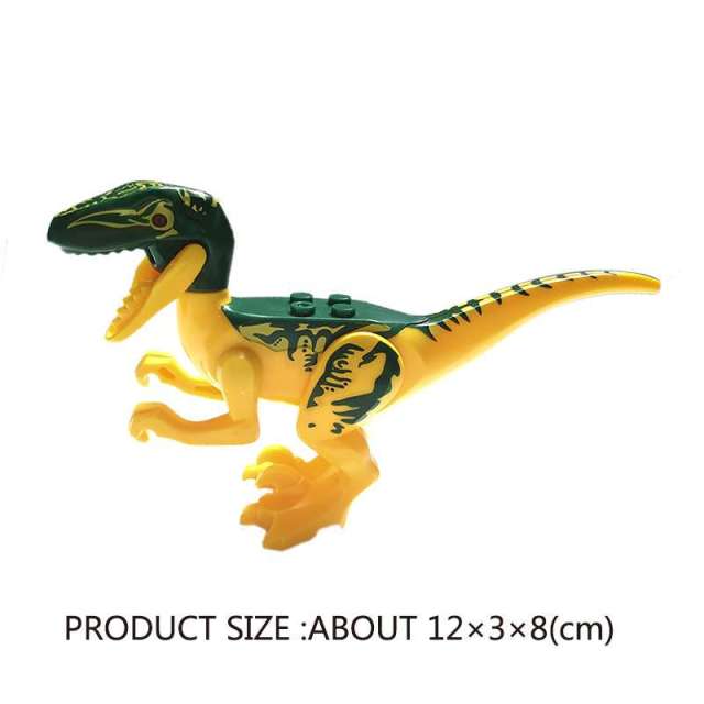 MG1054 lego dinosaur velociraptor 12*3*8CM Jurassic World minifigures juguetes mini toys building blocks sets Toys for kids