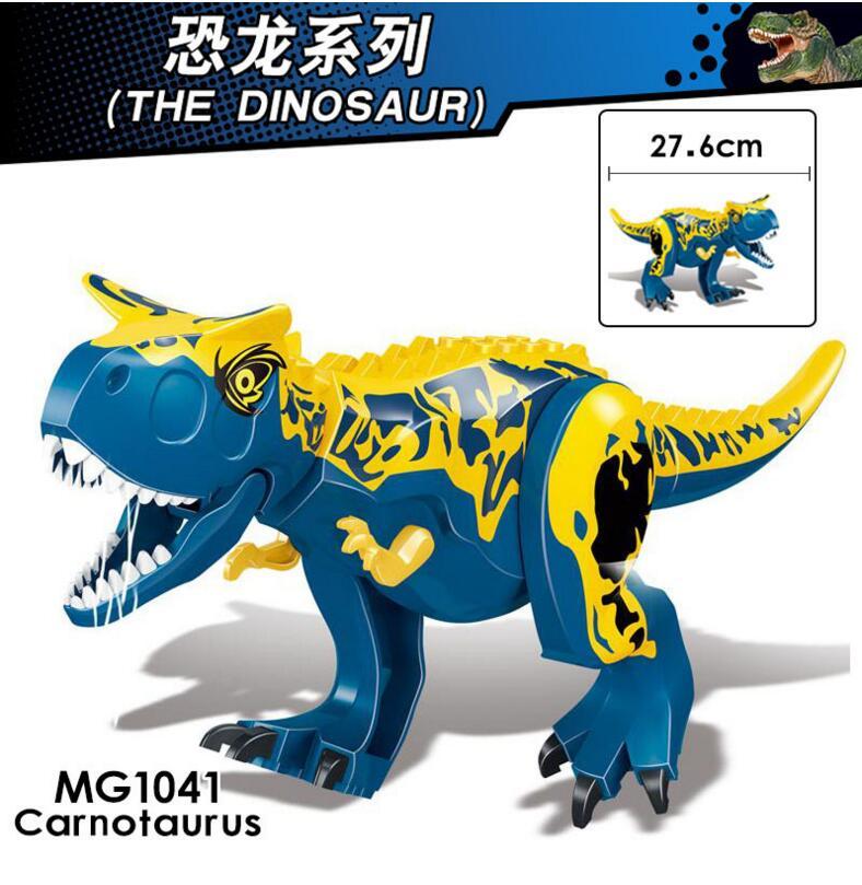 MG1041 lego dinosaur big tyrannosaurus rex 27.6CM Jurassic World minifigures juguetes mini toys building blocks sets Toys for kids