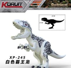 XP245  28*17cm White Tyrannosaurus Rex Minifigures Juguetes Mini Toys Building Blocks Sets Toys For Kids