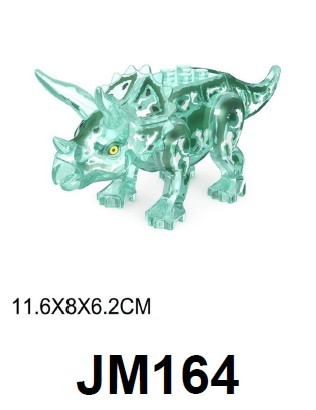 JM164 dinosaur Triceratops 12.5*4.5*4CM Jurassic World minifigures juguetes mini toys building blocks sets Toys for kids