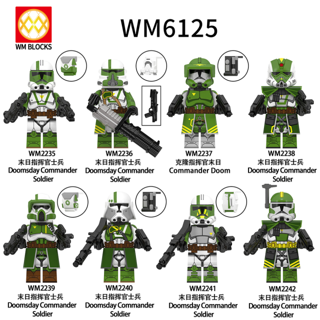 WM6125 Star Wars Doomsday Commander Soldier Doom Mini Figures Juguetes Building Blocks Sets Toys For Kids