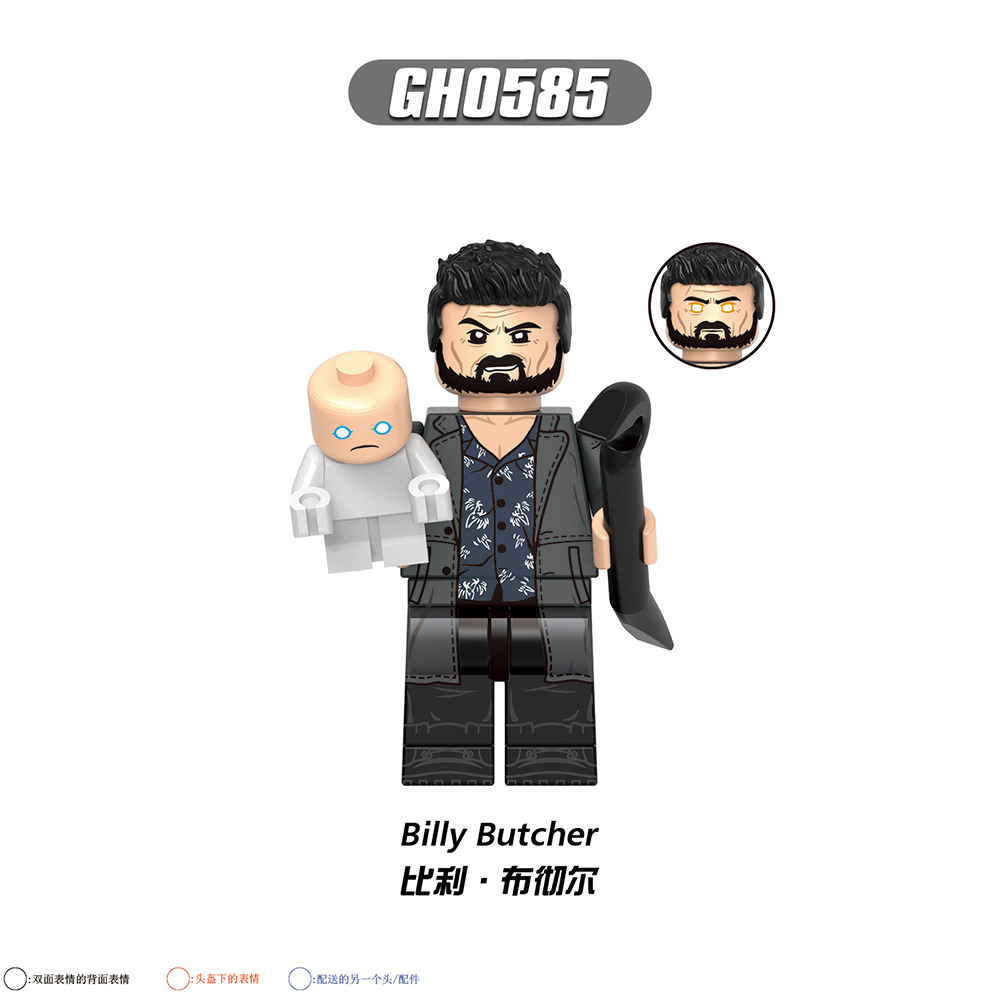G0174 DC Marvel superhero The Homelander Frenchi Billy Butcher Hughie Campbell Mother's Milk Ryan Kimiko mini figures juguetes mini toys building blocks sets Toys for kids