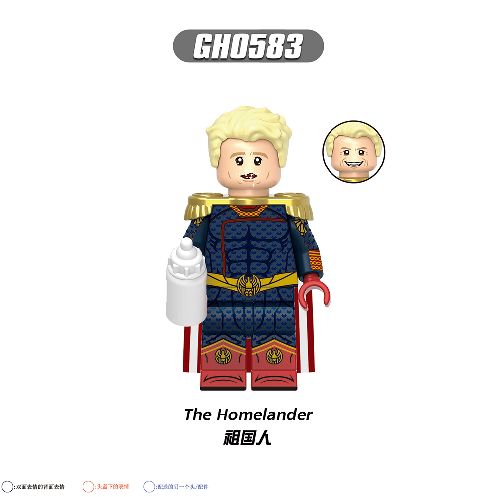 G0174 DC Marvel superhero The Homelander Frenchi Billy Butcher Hughie Campbell Mother's Milk Ryan Kimiko mini figures juguetes mini toys building blocks sets Toys for kids