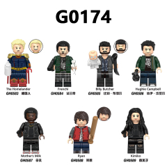 G0174 DC Marvel superhero The Homelander Frenchi Billy Butcher Hughie Campbell Mother's Milk Ryan Kimiko mini figures juguetes mini toys building blocks sets Toys for kids