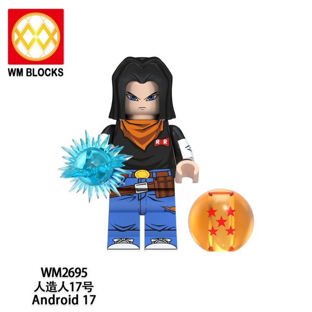 WM6180 lego Anime Dragon Ball goku Krillin Tien shinhan yamcha son gohan android 17 18 13 mini figures juguetes mini toys building blocks sets Toys for kids