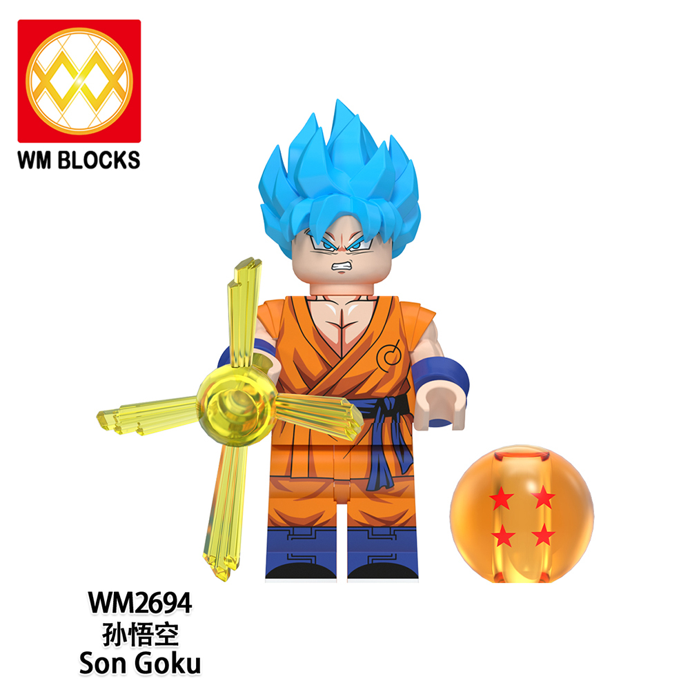 WM6180 lego Anime Dragon Ball goku Krillin Tien shinhan yamcha son gohan android 17 18 13 mini figures juguetes mini toys building blocks sets Toys for kids
