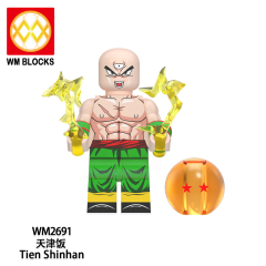 WM6180 lego Anime Dragon Ball goku Krillin Tien shinhan yamcha son gohan android 17 18 13 mini figures juguetes mini toys building blocks sets Toys for kids