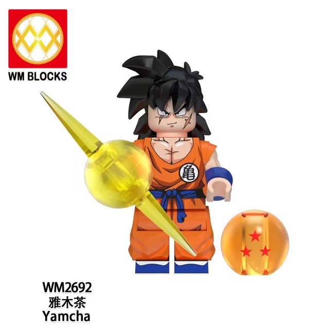 WM6180 lego Anime Dragon Ball goku Krillin Tien shinhan yamcha son gohan android 17 18 13 mini figures juguetes mini toys building blocks sets Toys for kids
