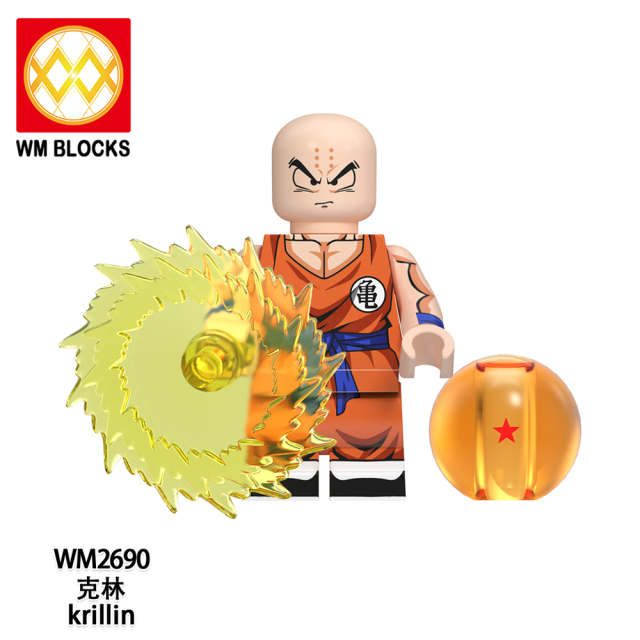 WM6180 lego Anime Dragon Ball goku Krillin Tien shinhan yamcha son gohan android 17 18 13 mini figures juguetes mini toys building blocks sets Toys for kids