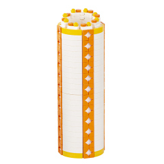 MOC0033-A Creativity Series MOC Bricks Orange White Vase DIY Juguetes Building Blocks Educational Kids Toys