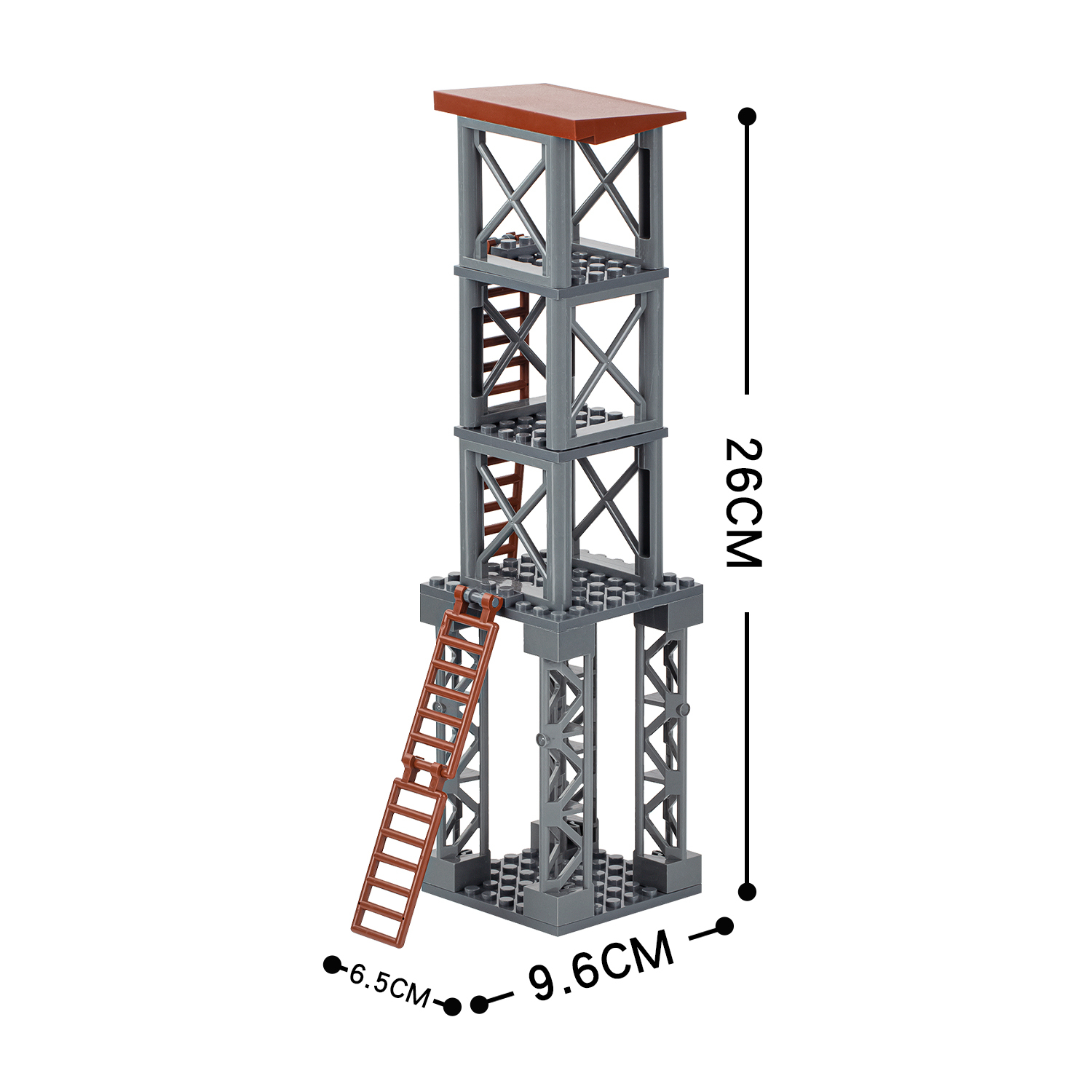 MOC0080-6 Lego WW2 military Watchtower Weapon gun war toys soldiers army building blocks sets Toys for kids