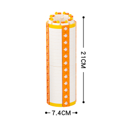 MOC0033-A Creativity Series MOC Bricks Orange White Vase DIY Juguetes Building Blocks Educational Kids Toys