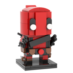MOC7179 Super Hero Deadpool Wade Winston Wilson MOOXI Square Head Bricks 95Pcs Diy Building Blocks Sets for Child Model educational Toys for Kids