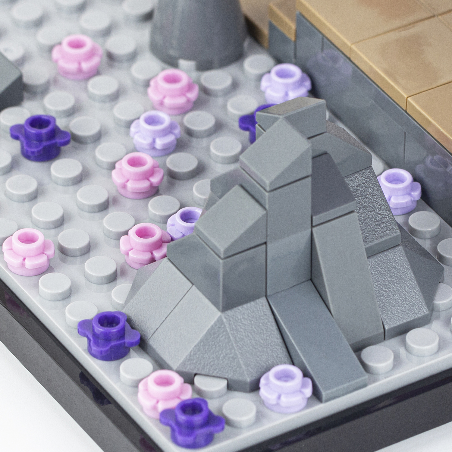 MOC1052 Demon Slayer  MOC Bricks Purple Vine Flower Tree DIY Building Blocks Gifts Educational Kids Toys For Children