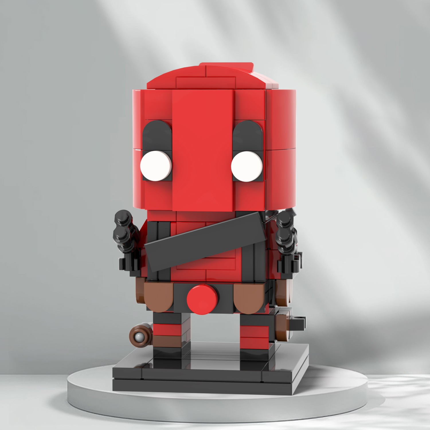 MOC7179 Super Hero Deadpool Wade Winston Wilson MOOXI Square Head Bricks 95Pcs Diy Building Blocks Sets for Child Model educational Toys for Kids