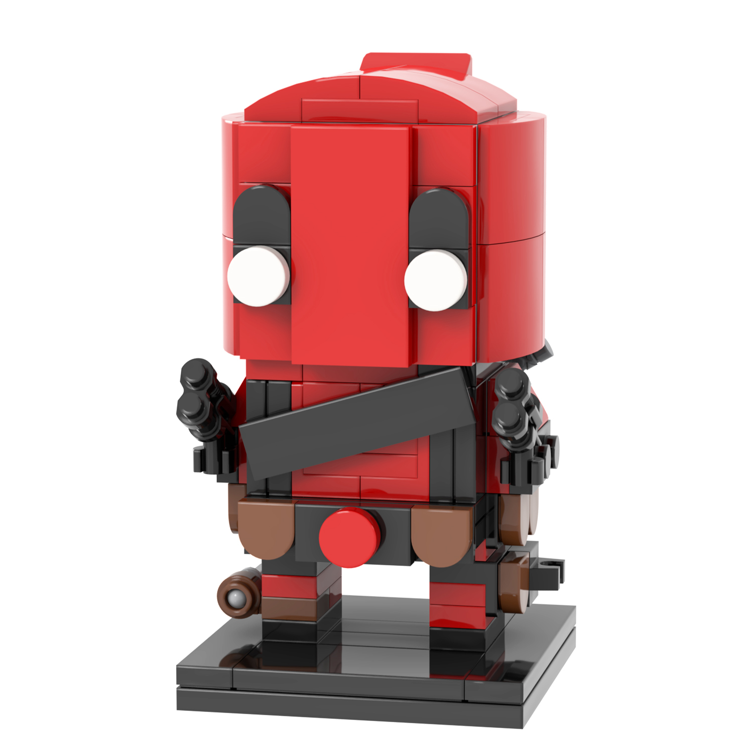 MOC7179 Super Hero Deadpool Wade Winston Wilson MOOXI Square Head Bricks 95Pcs Diy Building Blocks Sets for Child Model educational Toys for Kids