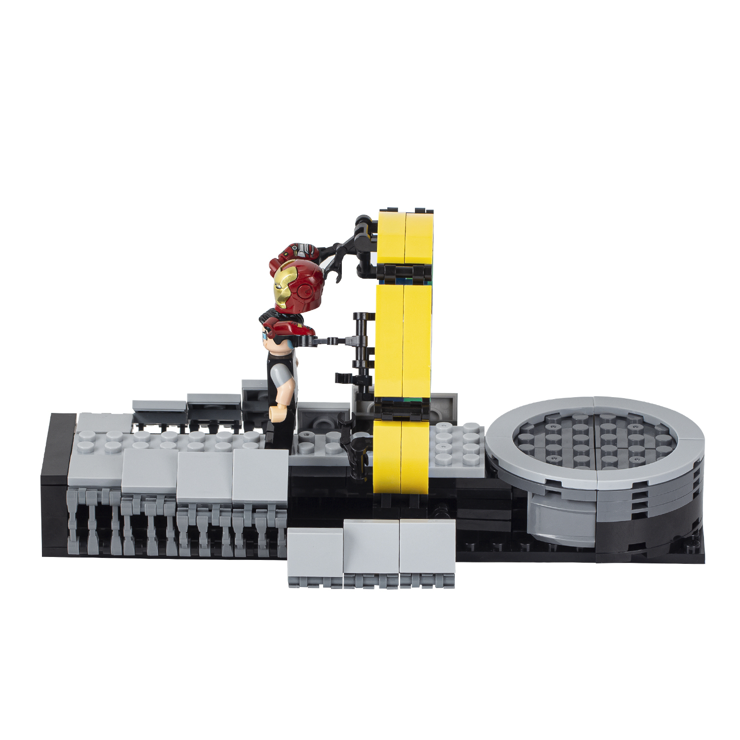 MOC1051 Movie Series 207Pcs Compatible With Tony Stark Suit-Up Gantry Bricks DIY Building Blocks Gifts Toys For Children