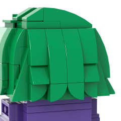 MOC7178 Joker Jack Napier 161Pcs Square Head Bricks DC Comics Super Heroes Character Model Action Building Blocks Kids Gift Toys