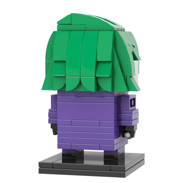 MOC7178 Joker Jack Napier 161Pcs Square Head Bricks DC Comics Super Heroes Character Model Action Building Blocks Kids Gift Toys