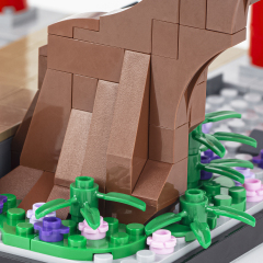 MOC1052 Demon Slayer  MOC Bricks Purple Vine Flower Tree DIY Building Blocks Gifts Educational Kids Toys For Children