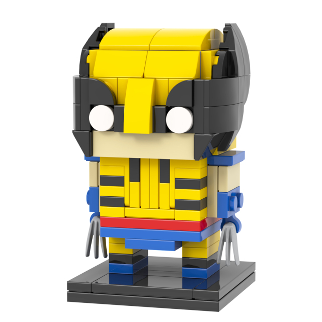 MOC7170 Marvel Super Heroes Wolverine 128Pcs Head Bricks Logan X-men Series Action Model DIY Building Blocks Children Gift Toys