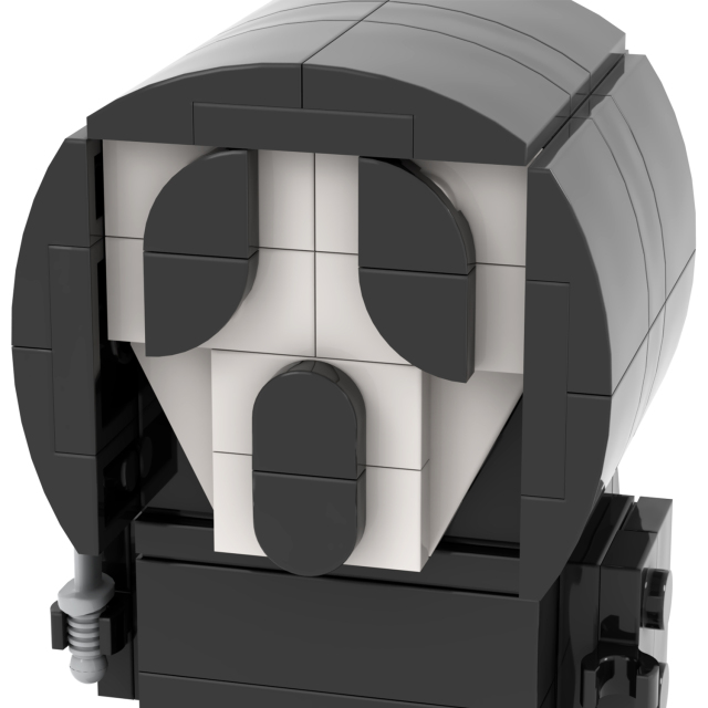 MOC1069 BrickheadZ 104PCS Horror Movie Scream Model MOC Building Blocks DIY Toys For Kids Halloween Gift