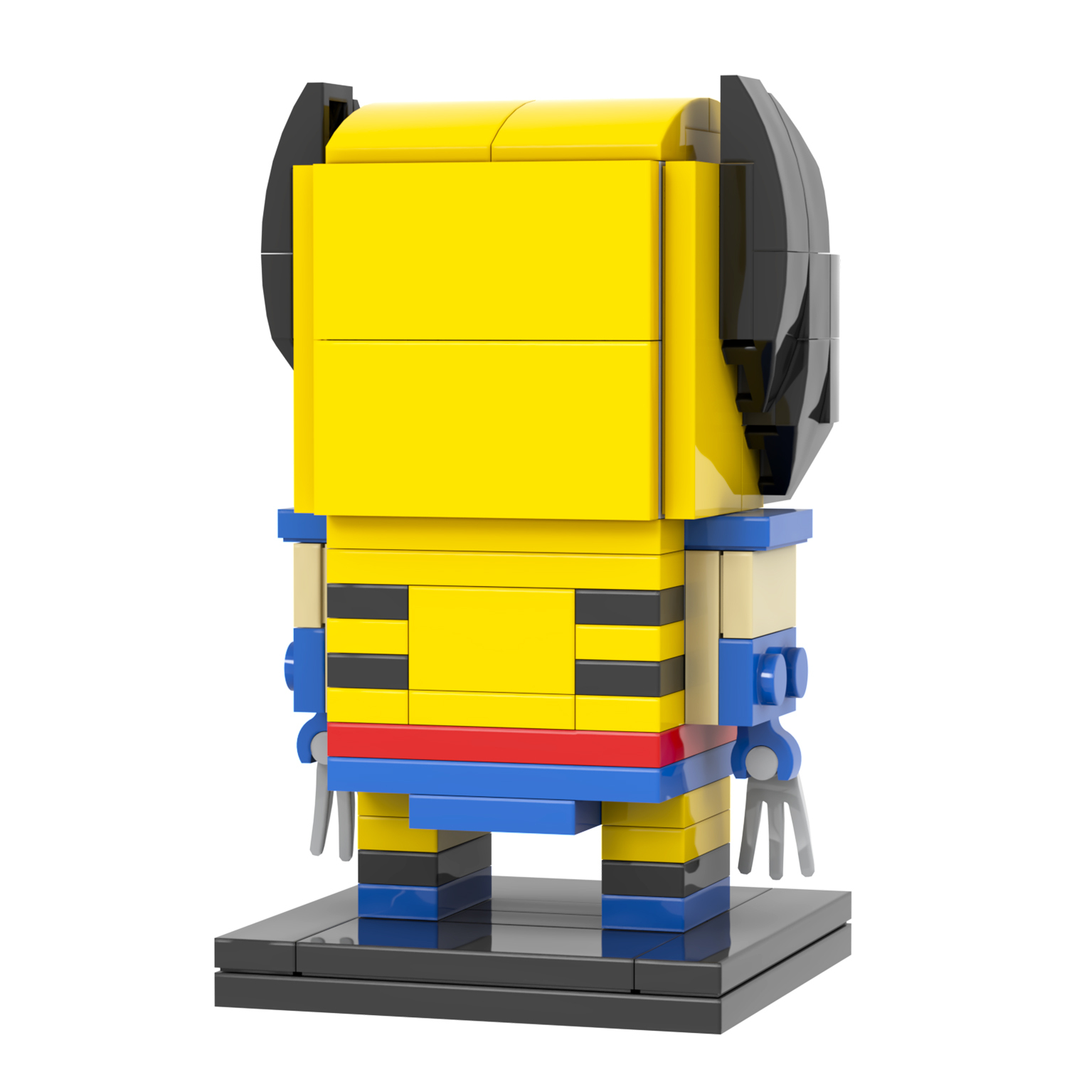 MOC7170 Marvel Super Heroes Wolverine 128Pcs Head Bricks Logan X-men Series Action Model DIY Building Blocks Children Gift Toys