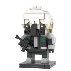 MOC7255 Reno Ichikawa 178Pcs Kaiju No.8 Japanese Anime Character Square Head Bricks Educational Plastic Building Blocks Kids Gift Toys