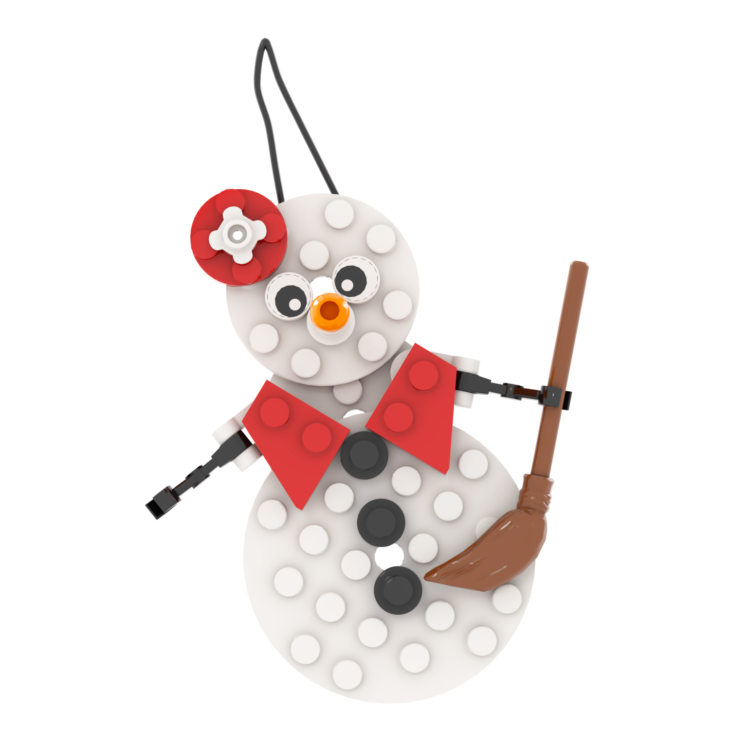 MOC1080 Christmas 20Pcs MOOXI Bricks Festival Snowman Girl Pendant diy Building Blocks Educational Kids Toys For Christmas Gifts