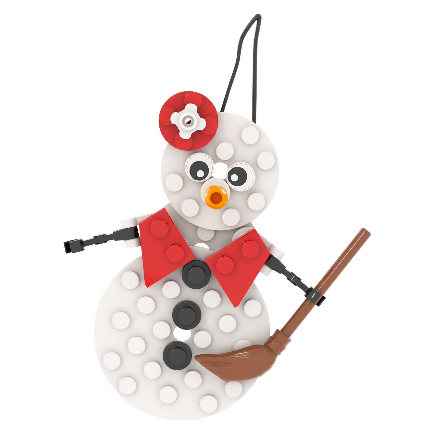 MOC1080 Christmas 20Pcs MOOXI Bricks Festival Snowman Girl Pendant diy Building Blocks Educational Kids Toys For Christmas Gifts