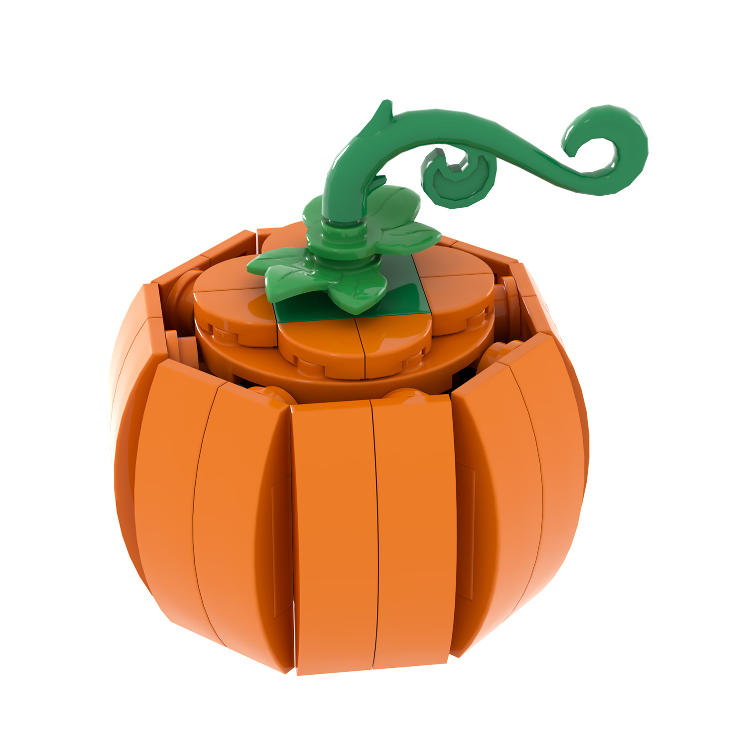 MOC1072 82 Pcs Pumpkin Decoration Building Blocks Creative Trick Or Treat Festival Assemble Bricks Children Halloween Gift Toys
