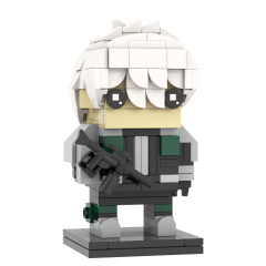 MOC7255 Reno Ichikawa 178Pcs Kaiju No.8 Japanese Anime Character Square Head Bricks Educational Plastic Building Blocks Kids Gift Toys