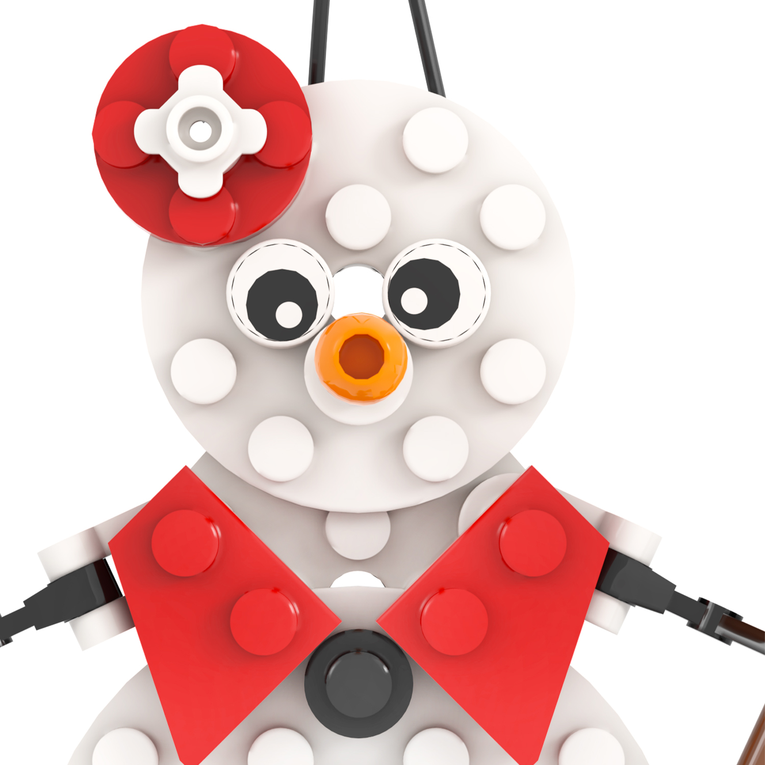 MOC1080 Christmas 20Pcs MOOXI Bricks Festival Snowman Girl Pendant diy Building Blocks Educational Kids Toys For Christmas Gifts