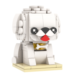 MOC7227 Bichon Frise 178Pcs Square Head Bricks Animal  Series Collect Assemble Educational DIY Model Building Blocks for Children Gift Toys