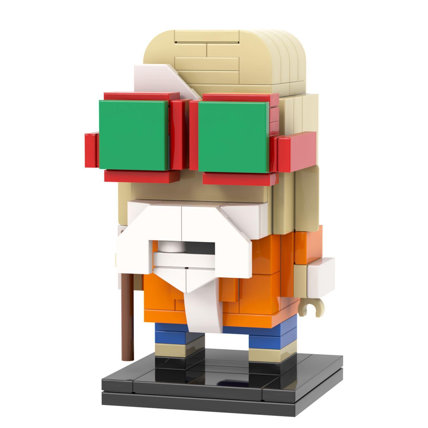 MOC7160 Dragon Ball Z Anime Cartoon Master Roshi 143Pcs Square Head Bricks Assemble Educational Building Blocks Kids Gift Toys