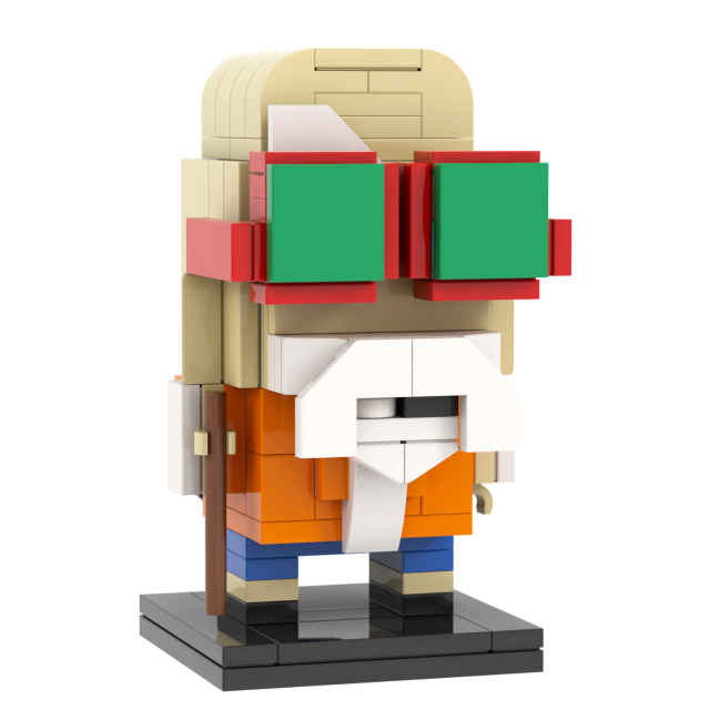 MOC7160 Dragon Ball Z Anime Cartoon Master Roshi 143Pcs Square Head Bricks Assemble Educational Building Blocks Kids Gift Toys