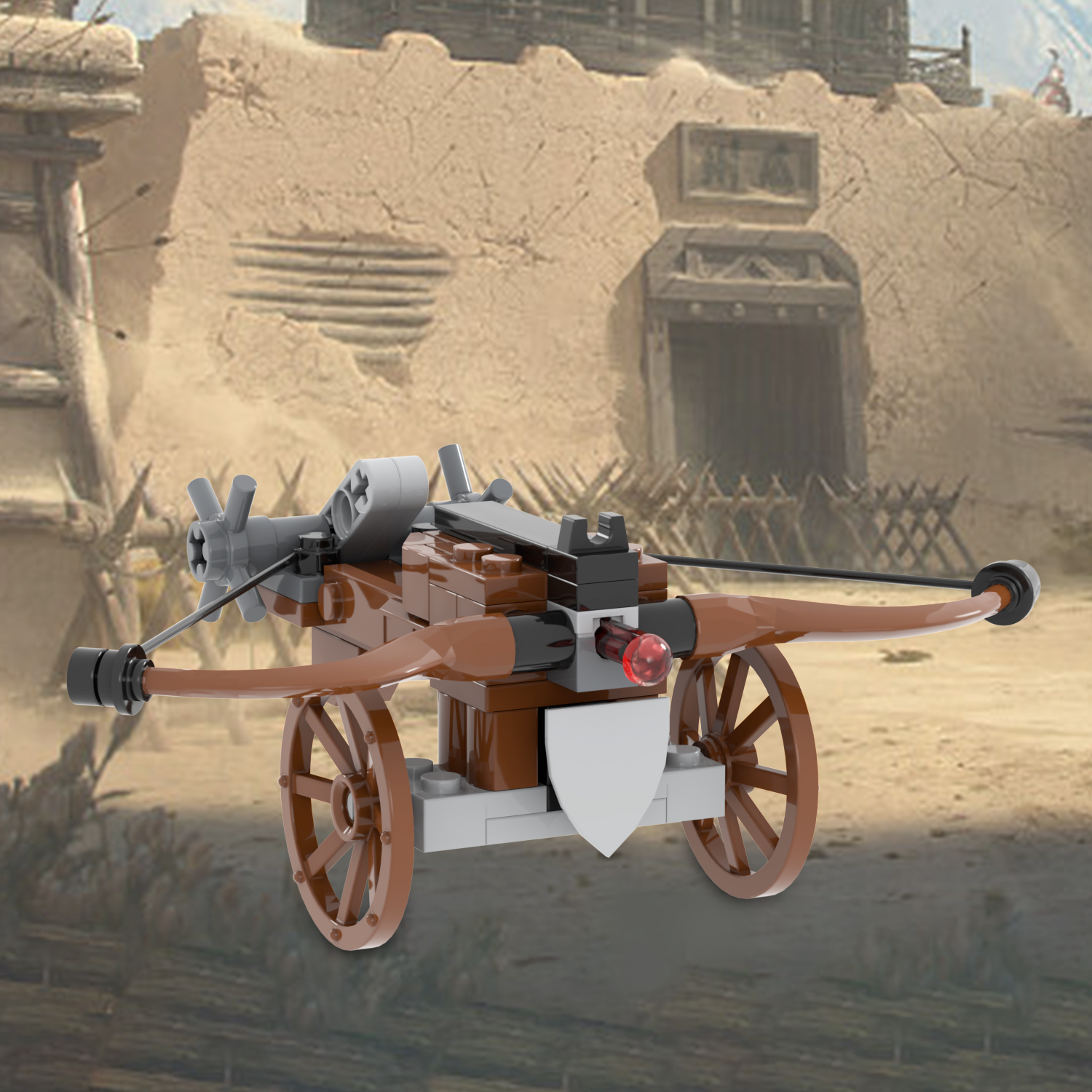 MOC5041 Lego Medieval wars Crosscar carriage military toys soldiers army building blocks sets Toys for kids