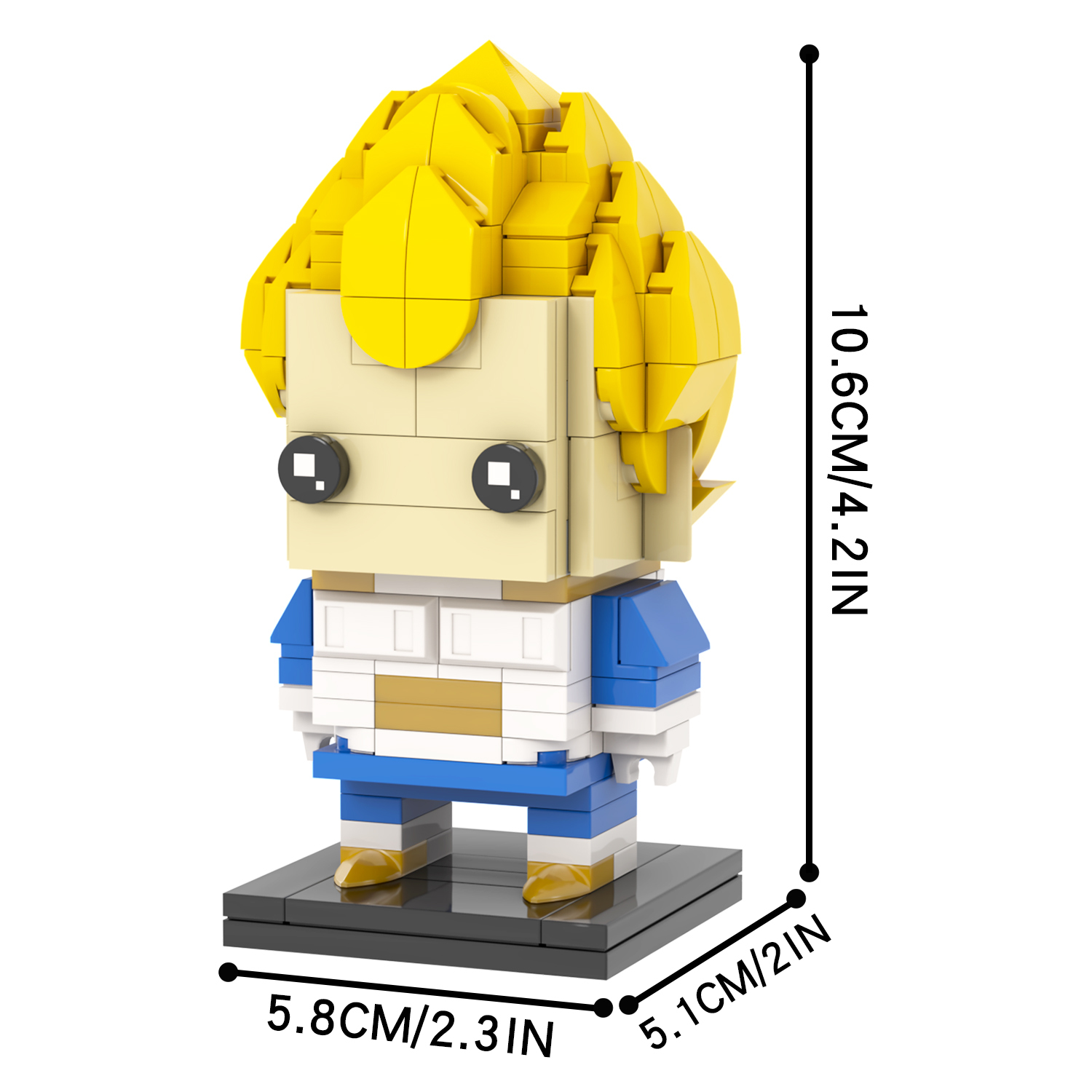 MOC7153 Dragon Ball Z Anime Character Vegeta IV 201Pcs Square Head Bricks Assemble Plastic Collect Educational Building Blocks Kids Gift Toys