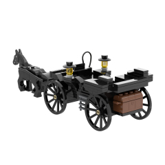 MOC5039 Lego Medieval wars black carriage military toys soldiers army building blocks sets Toys for kids